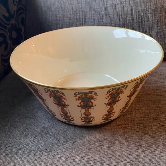 Lenox | Dining | Vintage Lenox Lido Pattern Salad Bowl  Vintage Lenox Lido Salad bowl w/gold main image 0